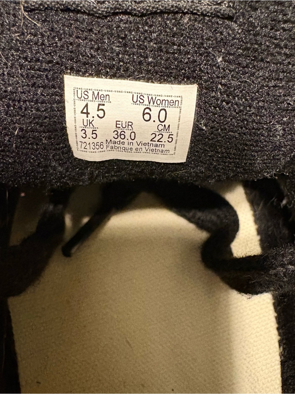 Vans Black Suede Low-Top Sneakers - Women's - Picture 6 of 6